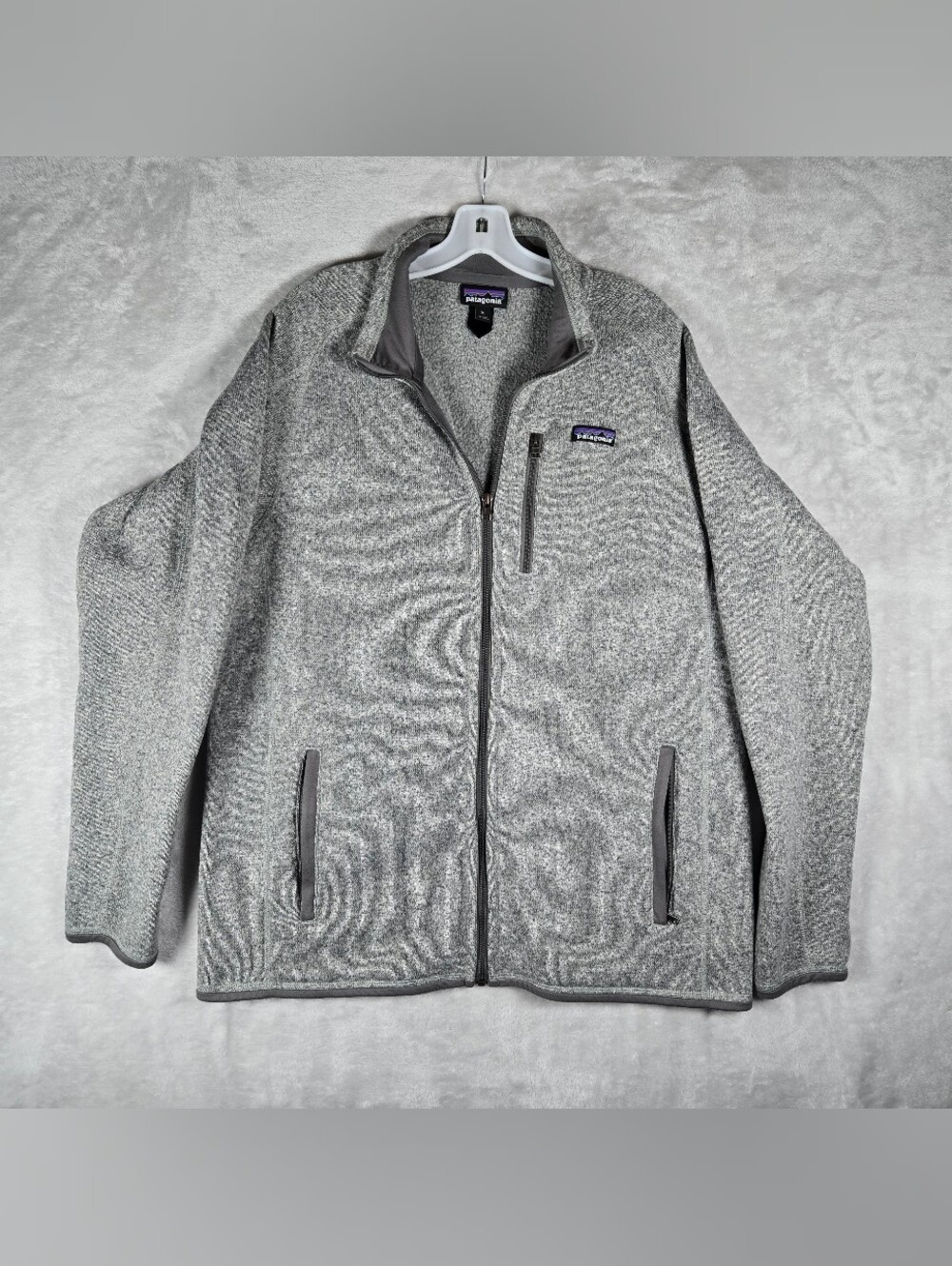 Patagonia Better Sweater Full Zip Mens Extra Large Heather Gray Fleece Pullover